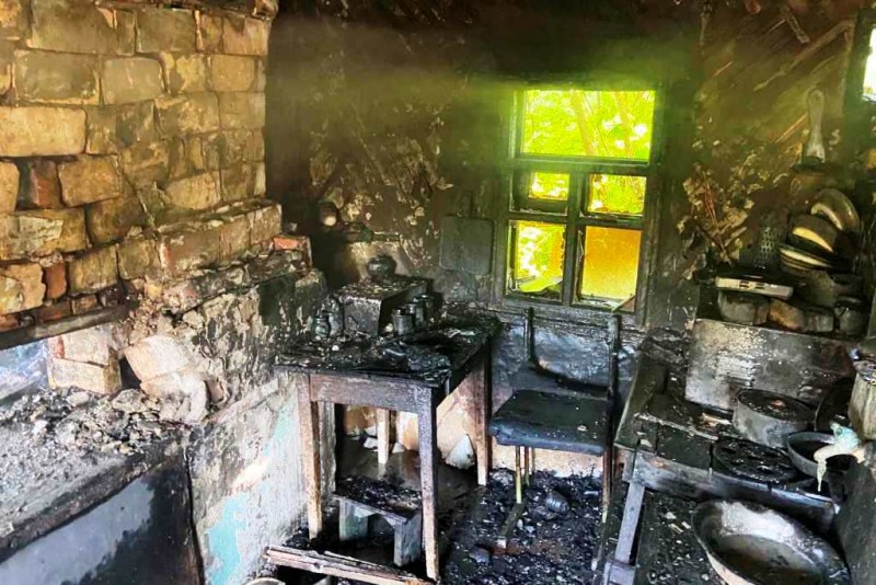 пожар в селе Пески Черниговской области